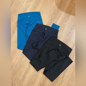Lululemon wunder tight set of 3